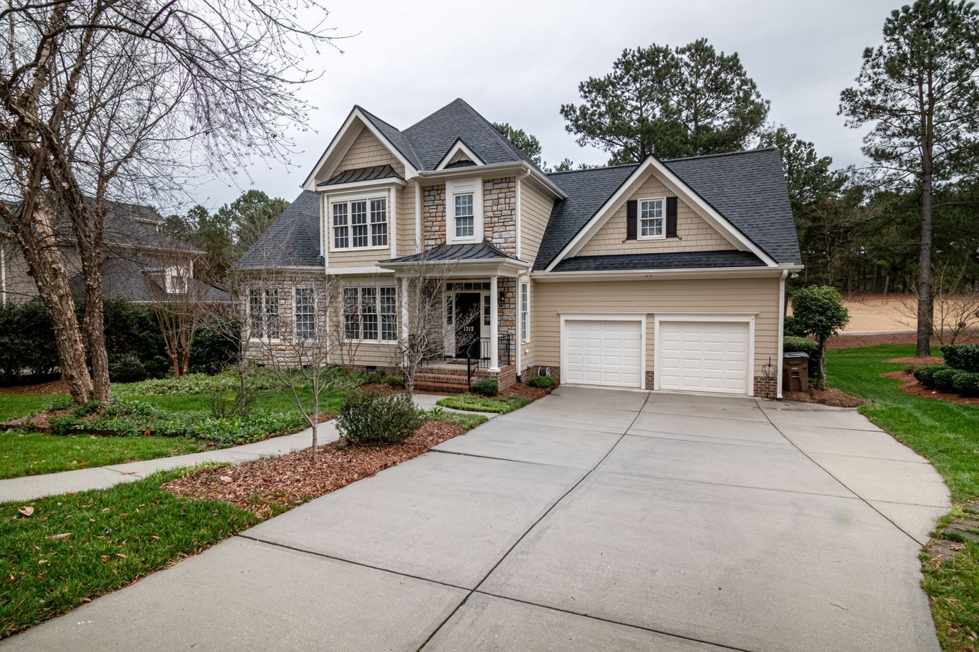 Home under construction financed by a progress-draw mortgage